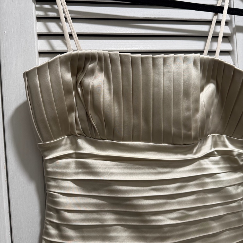 Calvin Klein Strapless Cream Dress